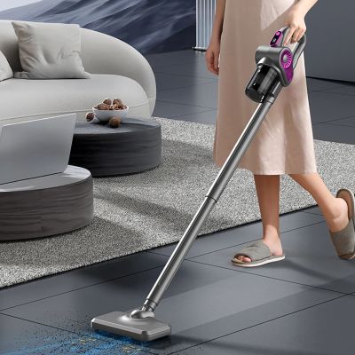 13. 4-in-1 Vertikal-Handstaubsauger mit Hausstaubmilbenbürste – Grau