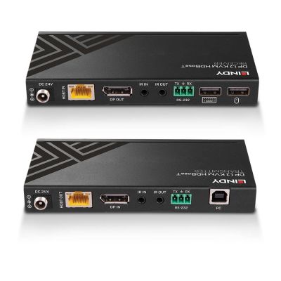 4. LINDY 150m Cat.6 DisplayPort und USB KVM HDBaseT Extender mit IR/RS232