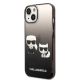 2. Karl Lagerfeld KLHCP14MTGKCK iPhone 14 Plus 6,7" Hardcase schwarz / schwarz Gradient Ikonik Karl & Choupette