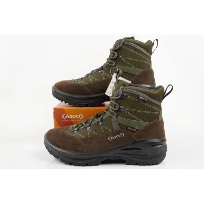 9. Aku Cimon Gore-Tex Herren-Wanderschuhe aus Leder, grün-braun