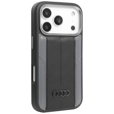 2. Audi A6 Kunstleder MagSafe Case für iPhone 17 Pro - Schwarz