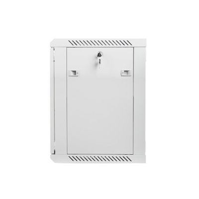 Lanberg WF01-6412-10S Rack-Schrank (12 HE; 635 mm / 600 mm / 450 mm; Wandmontage; Glas; 19 Zoll; grau)