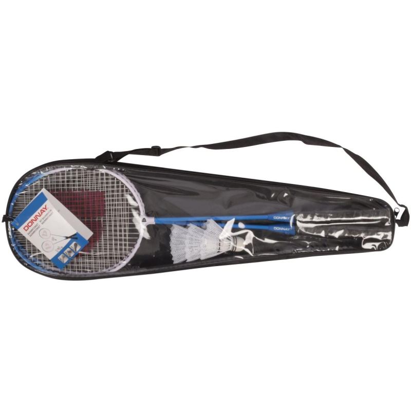 DONNAY 6-IN-1 BLAUES BADMINTON-SET IM KOFFER