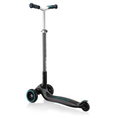 4. Globber Master Prime 3-Rad-Scooter / Schwarz - Blaugrün 664-105