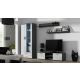 3. TV-Schrank SOHO 140 grau/weiß glänzend