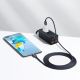 15. Baseus Crystal Shine Series Kabel USB-Kabel für schnelles Aufladen und Datenübertragung USB Typ A - USB Typ C 100W 2m Lila (CAJY000505)