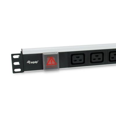 4. Equip 333319 PDU Stromverteilungseinheit 6 x Netzwerkdosen 1U Schwarz
