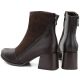 5. Gefütterte Damen-Ankle-Boots mit Blockabsatz, Schokoladenbraun, M.Daszyński SA269-5