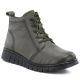 Bequeme Damen-Lederstiefeletten in Khaki T.Sokolski OL67-1