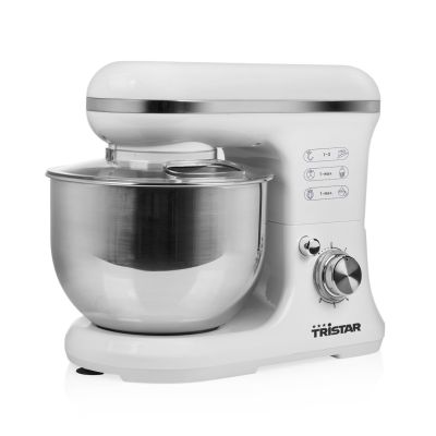 6. Tristar MX-4817 Küchenmaschine, 1200 W, 6 Geschwindigkeitsstufen, 5 l Fassungsvermögen, Weiß