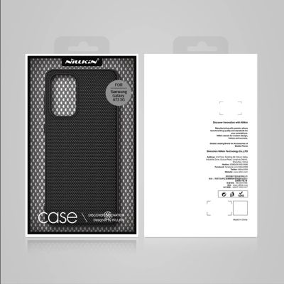 5. Nillkin Textured Case robuste, verstärkte Hülle mit Gelrahmen und Nylonrückseite für Samsung Galaxy A73 schwarz