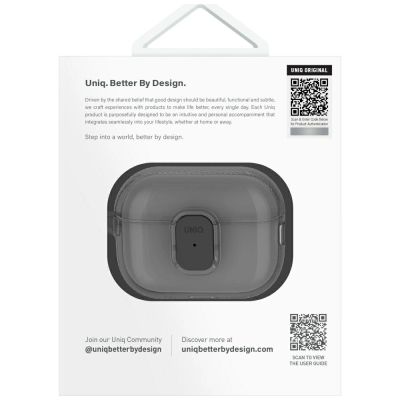 3. Uniq Glase Pro Case für AirPods Pro 2 - Transparent
