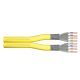 DIGITUS Duplex-Installationskabel Cat.7A, S/FTP, DCA, AWG 23/1, LSOH, 100 m, Gelb, auf Rolle