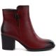 Rote Damen-Ankle-Boots mit hohem Absatz, Modell M.Daszyński SA250-4