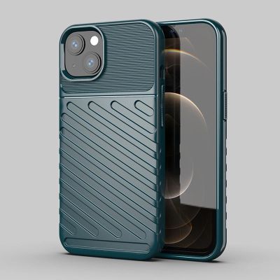 2. Thunder Case Flexibel Robuste Panzer Handyhülle TPU Schutzhülle für iPhone 13 mini grün