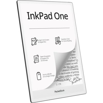 2. PocketBook InkPad One 1030 10,3" E-Ink Mobius 32GB Wi-Fi Mattschwarzer E-Book-Reader