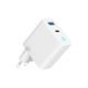 3. GEMBIRD 2-Port GAN (PD) USB (A+C) Schnellladegerät, 30 W, LED, Weiß