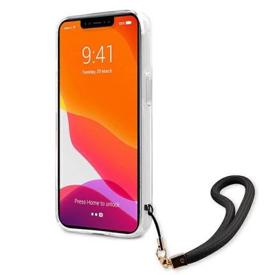 5. Guess GUHCP13SKCABBK iPhone 13 mini 5.4" schwarz/schwarz Hardcase Camo Strap Collection