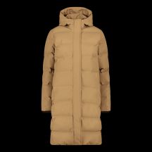 CMP Damen Lange Kapuzenjacke Winter Wasserdicht Isoliert Beige (34K0096/P814)