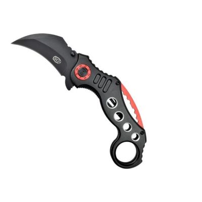 SCK Steel Claw Messer Karambit K29 Schwarz und Rot