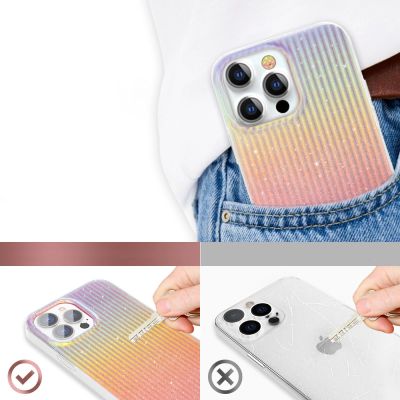 6. Kingxbar Travel Series Luxury Elegant Case für iPhone 13 Pro Orange (Sonnenuntergang)