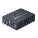 3. PLANET 2-Port 10G/2.5G/1G/100BASE-X Netzwerk-Konverter Schwarz