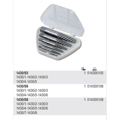 BETA Schraubenausdreher-Set, 8-teilig, 1430/S8