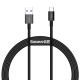 Baseus Superior USB - USB Typ C Datenschnellladekabel 66 W (11 V / 6 A) Huawei SuperCharge SCP 1 m schwarz (CATYS-01)