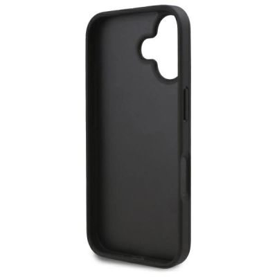 7. Karl Lagerfeld Cardslots Monogram Hülle für iPhone 16 – Schwarz
