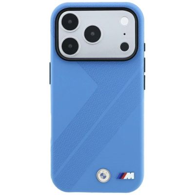 3. BMW M Tire Track Metal Logo MagSafe Hülle für iPhone 18 Pro Max / 17 Pro Max - Blau