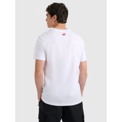 3. Herren-T-Shirt mit Aufdruck, regulär, Größe 4F 4FRAW25TTSHM3256-10S