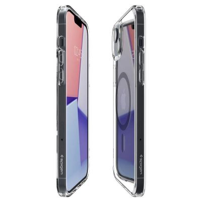 12. Spigen Ultra Hybrid Mag Case mit MagSafe für iPhone 14 Plus – Transparentes Grau