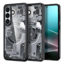 Spigen Ultra Hybrid Mag MagSafe Hülle für Samsung Galaxy S26 Zero One – Transparent Schwarz