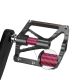 4. Rockbros K307PT Aluminium-Plattformpedale mit Reflektoren – Schwarz