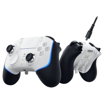 10. Razer Wolverine V2 Pro Weißes Gamepad (Analog/Digital) für PC und PlayStation 5