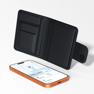 6. Acefast S6 Bluetooth Passport Hülle – Kompatibel mit Apple „Wo ist?“ – Schwarz