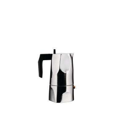 2. Alessi MT18/3 Manuelle Kaffeemaschine Moka-Kanne Aluminium