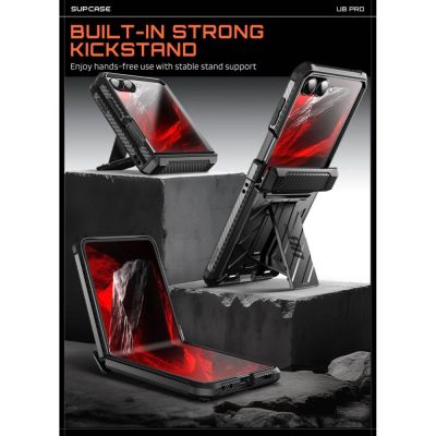5. Supcase Unicorn Beetle Pro Hülle für Samsung Galaxy Z Flip 8 - Schwarz