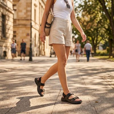 8. Big Star TT274A055 Schwarze Schaumstoff-Sandalen mit Klettverschluss