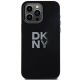 3. DKNY Liquid Silicone Metal Logo Hülle für iPhone 15 Pro – Schwarz