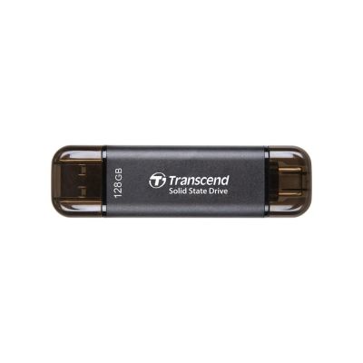 4. Transcend ESD310C Thunderbolt-Technologie, 128 GB, USB Typ-A / USB Typ-C, USB 3.2 Gen 2x2, Schwarz