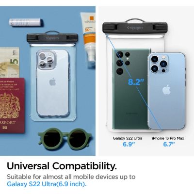 8. Spigen Aqua Shield A601 Gehäuse wasserdicht IPX8 – transparent
