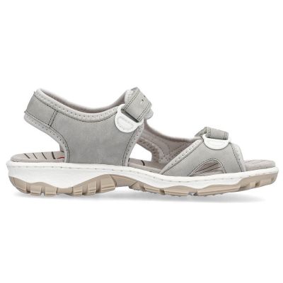 10. Bequeme Rieker W RKR674 Sandalen grau