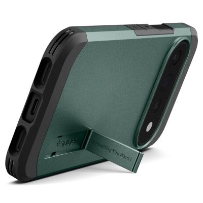 6. Spigen Tough Armor Mag MagSafe Hülle für Google Pixel 11 Pro – Dunkelgrün