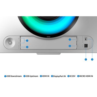 21. Samsung G95SC Computermonitor 124,5 cm (49 Zoll) 5120 x 1440 Pixel Dual QHD OLED Silber