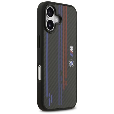3. BMW M Kevlar Lines & Logo MagSafe Case für iPhone 17 – Schwarz