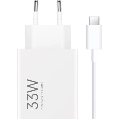 2. Xiaomi MDY-16-EF 1xUSB-A 33W Wandladegerät mit 3A USB-C Kabel - Weiß
