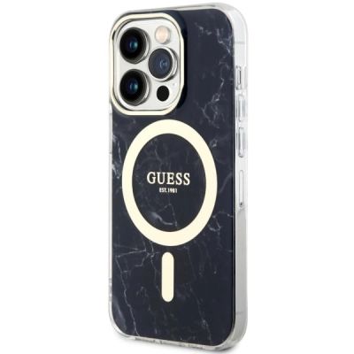 2. Guess GUHMP14XPCUMAK iPhone 14 Pro Max 6.7" schwarz/schwarz Hardcase Marble MagSafe