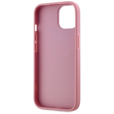 7. Karl Lagerfeld Wrinkled Metal Signature iPhone 15 Hülle - Rosa