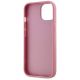 7. Karl Lagerfeld Wrinkled Metal Signature iPhone 15 Hülle - Rosa